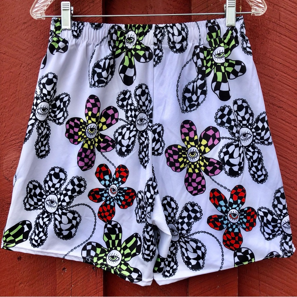Flower Power Basketball Shorts, Medium - Picture 3 of 7